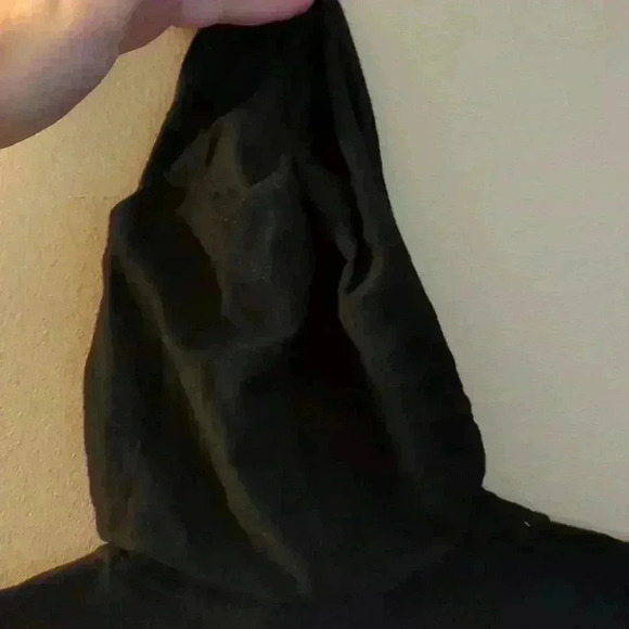 Paper denim & cloth long sleeve shirt with hood, medium black - Picture 7 of 7